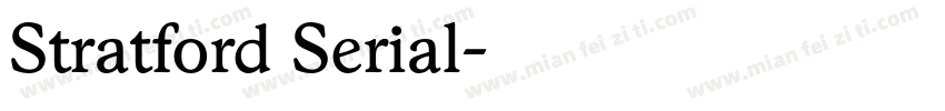 Stratford Serial字体转换